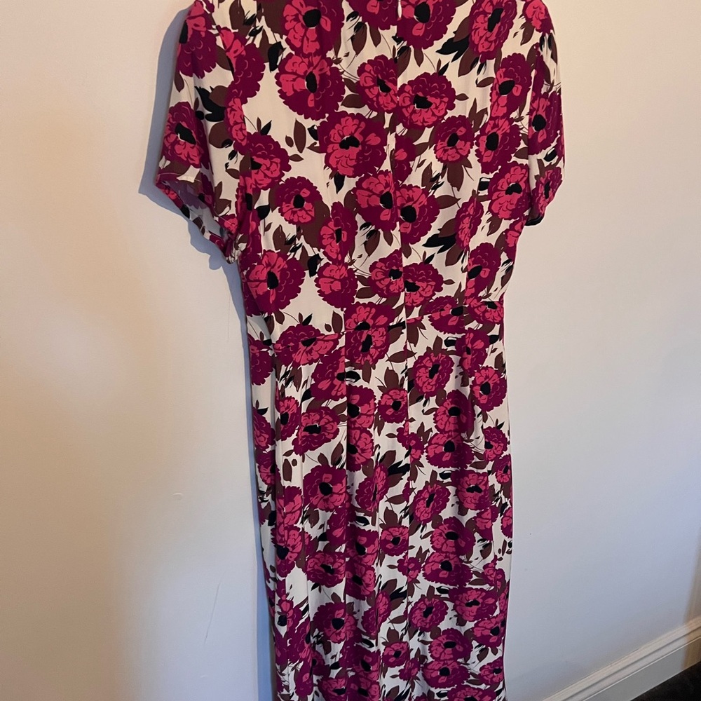 Floral Pink and White Dress